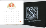 Glittered Desk Calendar 2026 with easel