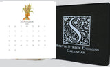 Glittered Desk Calendar 2026 with easel