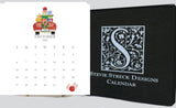 Glittered Desk Calendar 2026 with easel