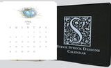 Glittered Desk Calendar 2026 with easel