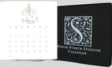 Glittered Desk Calendar 2026 with easel