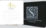 Glittered Desk Calendar 2026 with easel