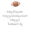 GAD769 Football Greeting Card
