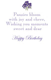 GAW1061 Pansies Greeting Card