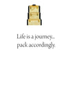 GAW850 Stacked Luggage Greeting Card