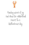GAW959 Lobster Greeting Card