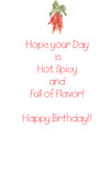 GAW971 Greeting Card Red Hot Chili Peppers