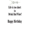 GAW799 Red Wine Greeting Card