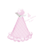 GAW905 Pink Party Hat Greeting Card