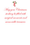 GHW724 Holiday Stocking Greeting Card