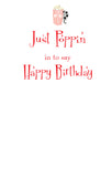 GAW9925 Popcorn and a MovieGreeting Card