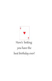 GAW961 Ace of Hearts with glitter