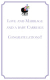 GAW903W Baby Buggie Greeting Card -