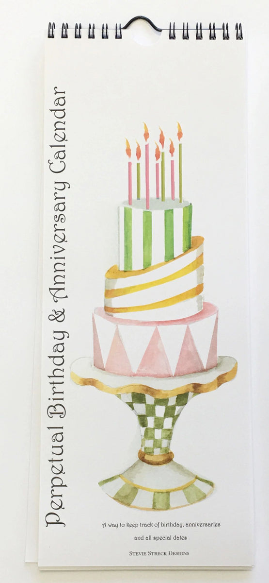 PPC105 Whimsical Cake Perpetual Birthday Calendar – stevie streck