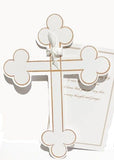 GAW808W Cross with glitter