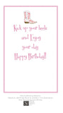 GAW926 Cowgirl Boot Greeting Card