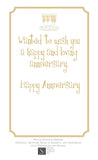 GAW993W Champagne Flutes on a Tray Greeting Card