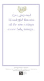 GAW909W Baby Bootie Greeting Card