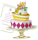 GAW958W Whimsical Cake Greeting Card