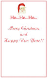 GHW770W Santa Claus Greeting Card