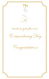 GAW817 Champagne Flutes Greeting Card