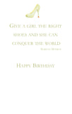GAW1029W Glam Shoe Greeting Card