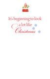 GHW734W Santa Bag with glitter