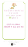 GAW896W Pink Cake Greeting Card