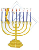 GHW767W- Menorah Greeting Card