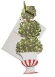 GHW733W Holiday Topiary with glitter