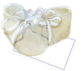 GAW909W Baby Bootie Greeting Card