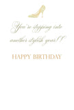 GAW1019 Brocade Shoe Birthday Card