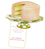 GAW896W Pink Cake Greeting Card