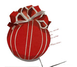GHW704 Red Ornament with glitter