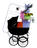 GAW903W Baby Buggie Greeting Card -