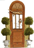 GAW1031 H Door with topiaries housewarming