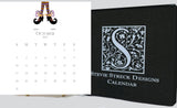 Glittered Desk Calendar 2027 Refill