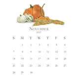 2027 Petite Acrylic Desk Kitchen Calendar
