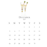 2027 Petite Acrylic Desk Kitchen Calendar