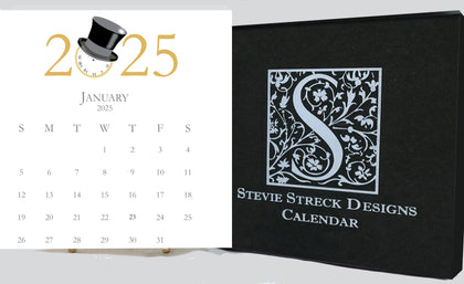 Glittered Desk Calendar 2025 refill