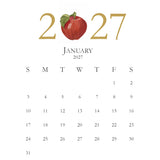 2027 Petite Acrylic Desk Kitchen Calendar