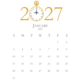 2027 Petite Acrylic Desk Calendar REFILL