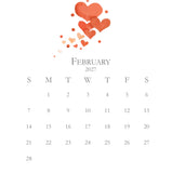 2027 Petite Acrylic Desk Calendar REFILL