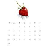 2027 Petite Acrylic Desk Kitchen Calendar