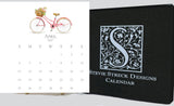 Glittered Desk Calendar 2027 Refill
