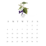 2027 Petite Acrylic Desk Kitchen Calendar