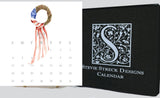 Glittered Desk Calendar 2027 Refill