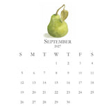 2027 Petite Acrylic Desk Kitchen Calendar