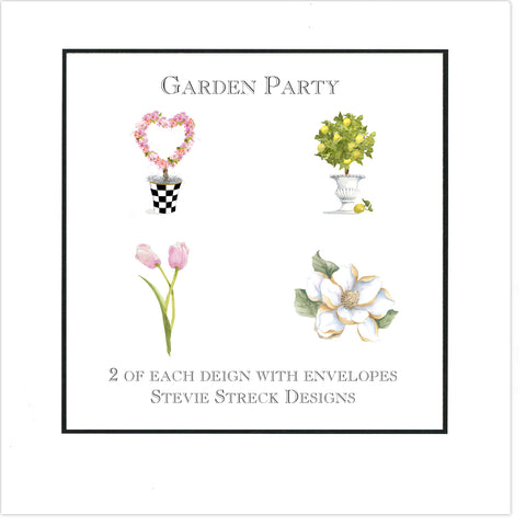GIFT BOX NOTE CARDS GBN134 Garden Party