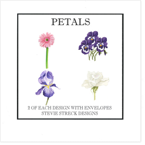 GIFT BOX NOTE CARDS GBN138 Petals